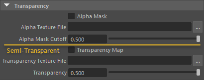 Transparency and Semi-Transparency attributes