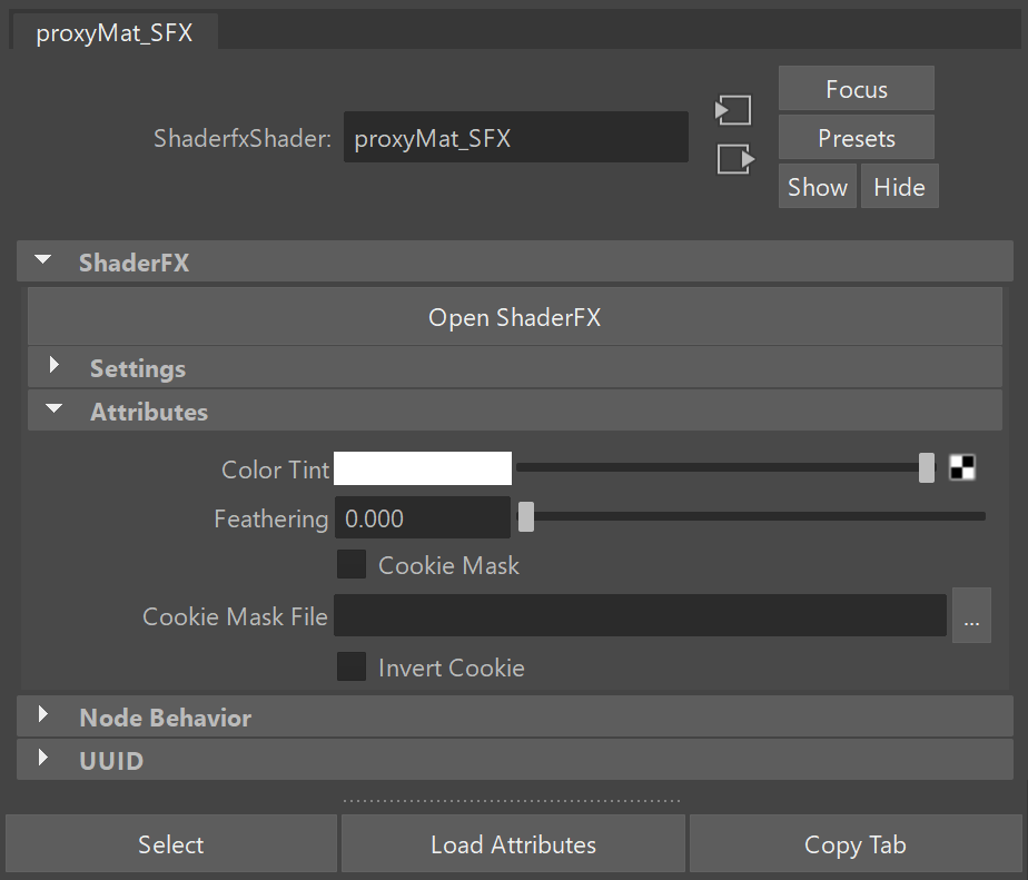 MNPRX proxy material node